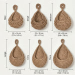 Handwoven Hemp Basket – Wall Hanging Storage for Kitchen, Entryway and Modern Wall Decor