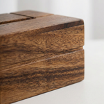 Wooden Walnut Tissue Dispenser Box – Sliding Lid Design for Bathroom & Living Room Decor