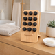 Bamboo Essential Oil Rack – 12 Bottle Display Stand Desk Organizer Natural Wood