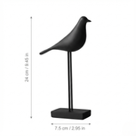 Minimalist Resin Bird Figurine – Freestanding Shelf Accent for Living Room, Bedroom & Office Desk Decor