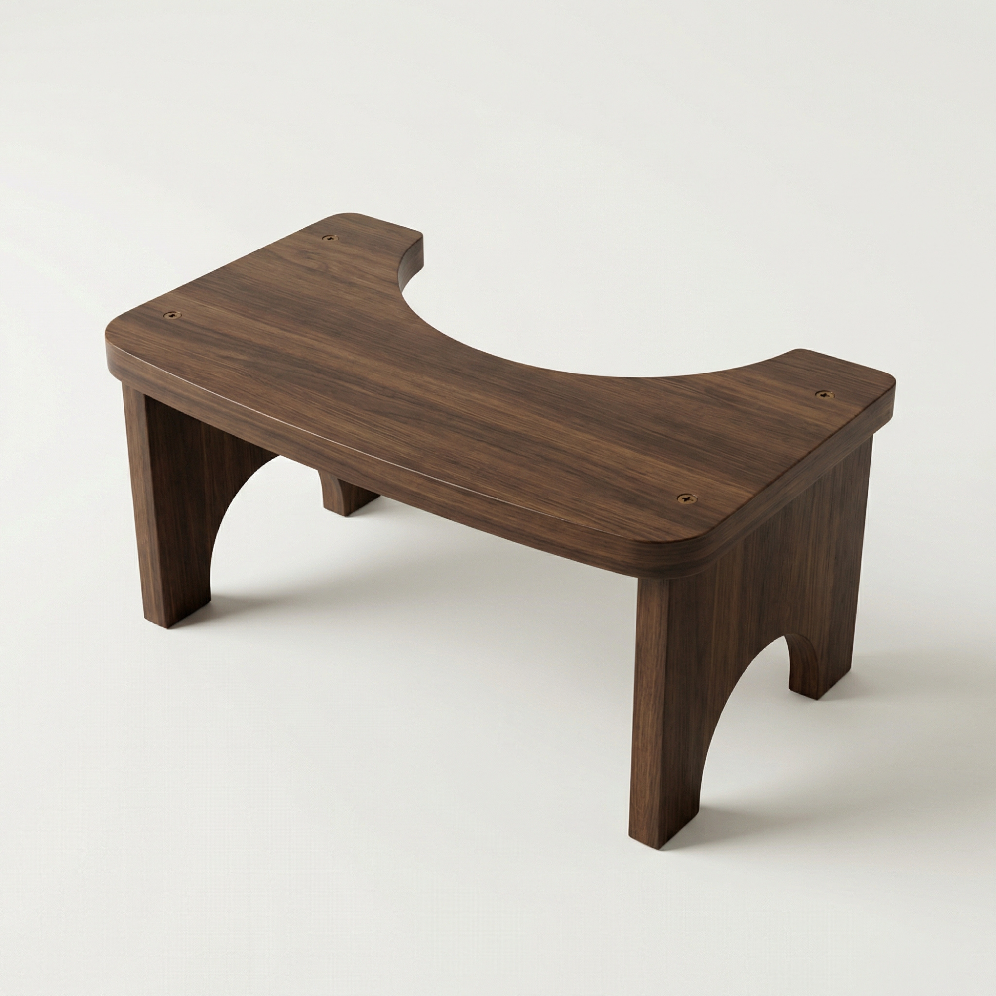 Bamboo Squatting Position Toilet Stool – Wood Ergonomic Bathroom Footstool for Natural Posture