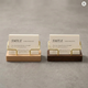 Business Card Holder – Wood and Metal Stand for Office Desk, Name Cards, Affirmation Display