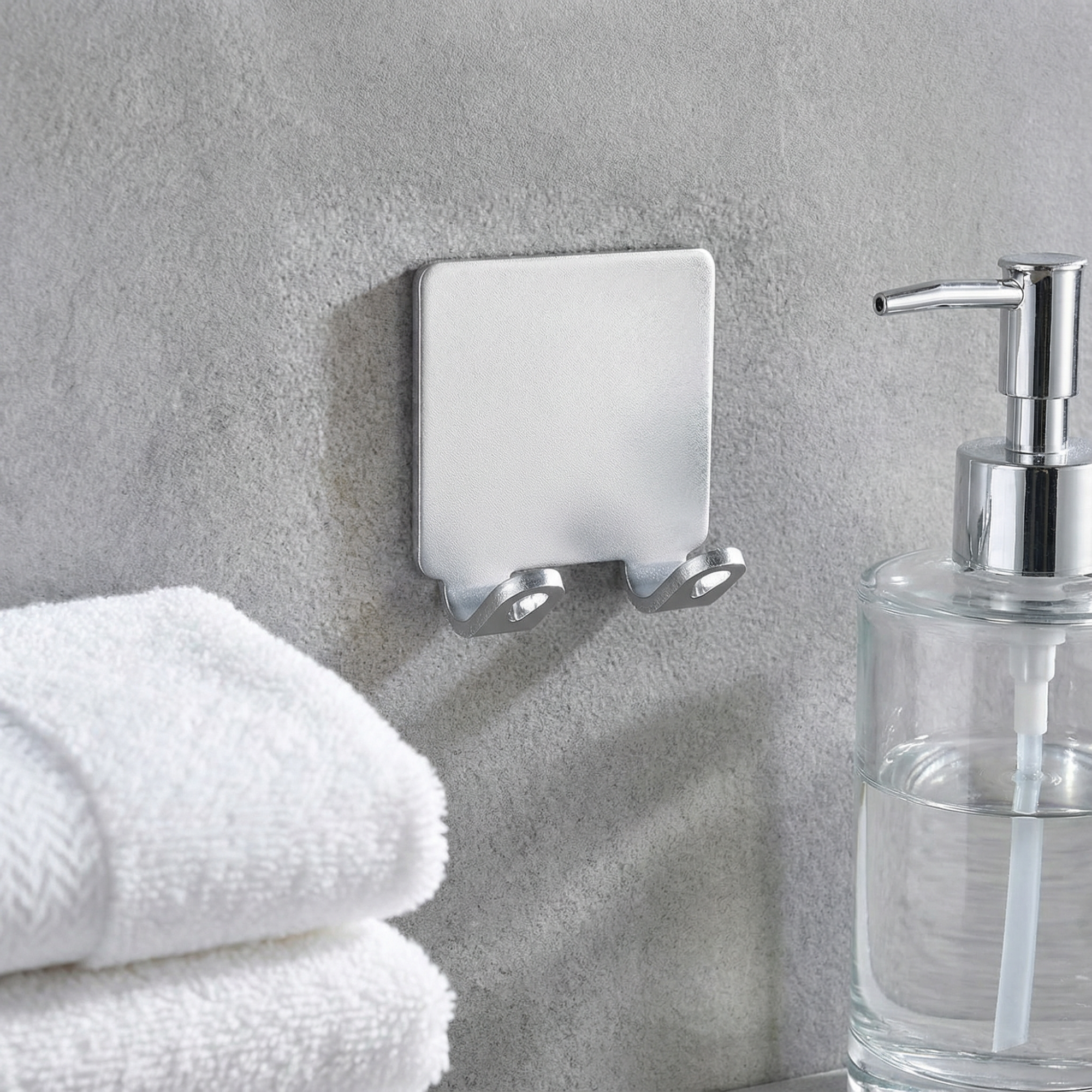 Adhesive Razor Hook – No Drill Shower Razor Holder, Rust Resistant Bathroom Organizer