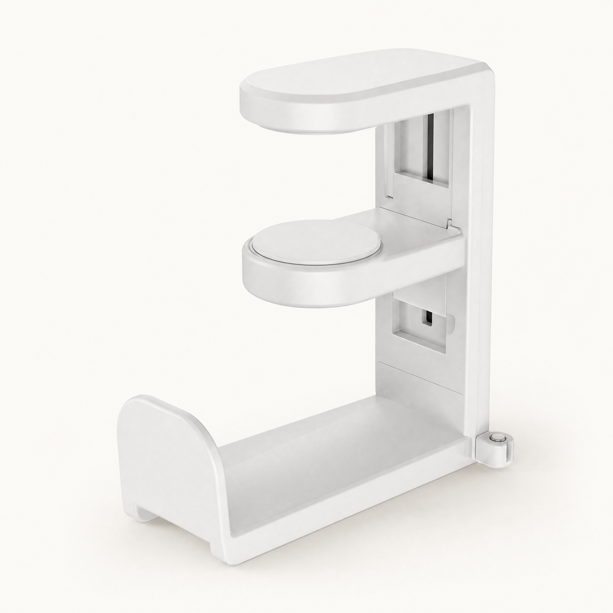 Desk Clamp Headphone Holder – 360° Rotating Hook, No Drill, Under Desk Headset Hanger