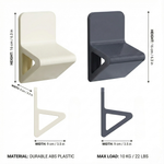 Wall Mounted Foot Rest – Adhesive No-Drill Step Stool for Shower, Shaving & Bathroom Entryway
