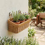 Wall Hanging Rattan Storage Basket – Hand Woven Kitchen, Bathroom and Bedroom Decor