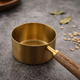 Measuring Cups and Spoons Set with Wood Handles – 8-Piece Stainless Steel Baking Set