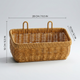 Wall Hanging Rattan Storage Basket – Hand Woven Kitchen, Bathroom and Bedroom Decor