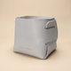 PU Leather Storage Basket – Folding Desktop Organizer for Pens Keys Cosmetics Minimalist Home Decor