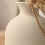 Minimalist Vase – Nordic Style Matte Plastic Home Decor, Modern Living Room Accent