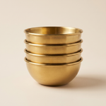 Stainless Steel Dipping Bowls – Set of 4 Gold Finish Condiment Appetizer Bowls