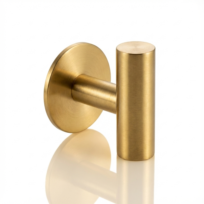 Wall Mounted Gold Hook – Adhesive Stainless Steel Towel and Coat Hook for Bathroom