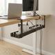 Under Desk Cable Management Tray – Clamp On No Drill Wire Organizer for Office Desks