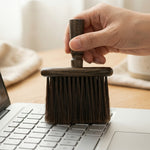 Walnut Wood Cleaning Brush – Soft Bristle for Coffee Grinder, Laptop, Car Interior, Camera Lens