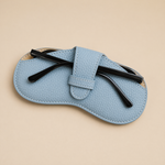 Sunglasses Case Pouch – Sandal Shaped PU Leather Eyewear Bag Portable Glasses Protector