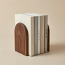 Wooden Book Shelf Bookend – Minimalist Solid Wood Support for Books & Shelf Organisation