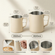 Coffee Latte Scale Cup – 304 Stainless Steel Milk Frothing Pitcher with Internal Scale