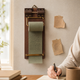 Wooden Clipboard Roll Notepad – Hanging Memo Pad Desk Note Board Minimalist Office