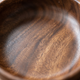 Walnut Wood Bowl – Natural Wooden Salad and Fruit Serving Basin, Minimalist Dining Room Tableware