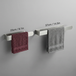Adhesive Towel Bar – 3M Mount, Brushed Stainless Steel Wall Rack for Bathroom & Kitchen