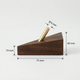 Modern Wooden Wall Hook – Self Adhesive Storage Hook with Angled Brass Peg for Home
