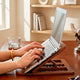Adjustable Wood Reading Stand – Foldable Book Holder for Desk Study Home Office