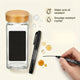 Glass Spice Jar Set with Wooden Bamboo & Rosewood Lids – 120ml with Labels, Kitchen Organisation