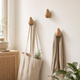 Wooden Drop Wall Hook – Minimalist Wood Wall Hanger for Entryway, Hallway, Bathroom