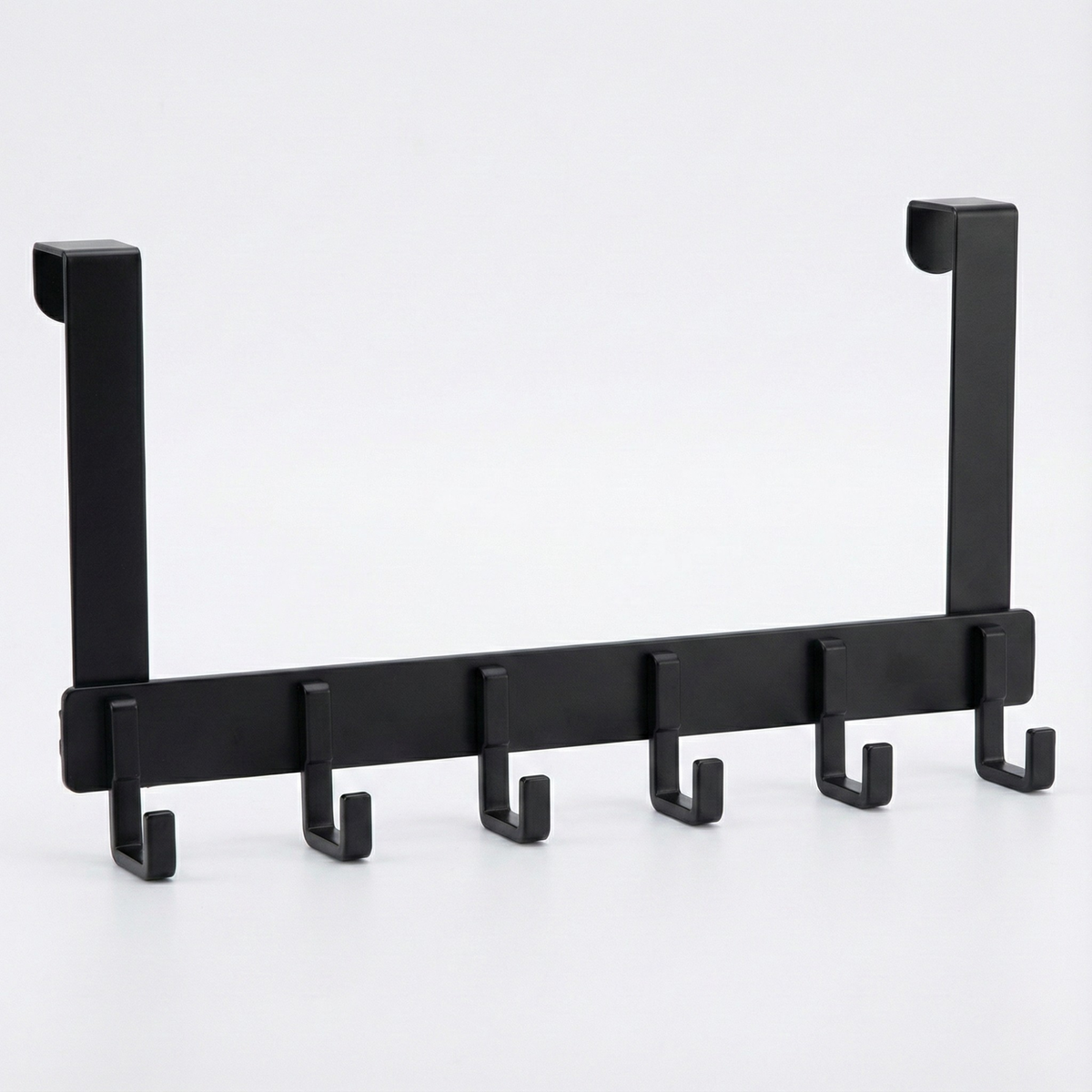 Over-Door Metal Hook Rack – No-Drill Storage Rack for Coats, Bags & Towels