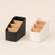 Desktop Storage Box with Bamboo Dividers – Desk Organizer for Remote Pens Cards