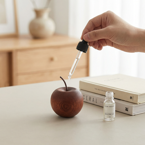 Wooden Aromatherapy Diffuser Set – Natural Scent Release with Essential Oil for Desk Office Bedroom