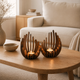 Wooden Lotus Candle Holder – Hand-Assembled Tealight Centerpiece for Table Home Decor
