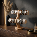 Watch Display Stand – Double Tier Wood Organizer Holder for Dresser Bedroom Jewelry Storage