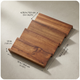 4 Tier Spice Rack Organizer for Drawer – Natural Acacia Wood Cabinet Storage Tray