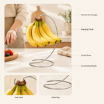 Banana Holder Stand – Modern Metal Hanger Tree for Kitchen Counter Fruit Storage