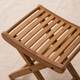 Bamboo Folding Bath Stool – Portable Shower Seat for Sauna Spa Shaving Compact Storage