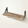 Wall Mounted Shelf with Brackets - Floating Wood Display for Living Room, Bedroom & Decor