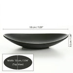 Oval Black Ring Dish – Ceramic Jewelry Tray for Entryway, Bedroom, Bathroom Vanity Organizer
