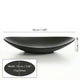 Oval Black Ring Dish – Ceramic Jewelry Tray for Entryway, Bedroom, Bathroom Vanity Organizer