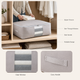 Foldable Clothing Storage Bag – Wardrobe Organizer for Blankets Quilts Pillows Bedding