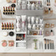 Compact Cosmetic Storage Box - Multi-Purpose Desk & Makeup, bathroom counter Organizer, bedroom vanity storage