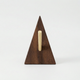 Modern Wooden Wall Hook – Self Adhesive Storage Hook with Angled Brass Peg for Home