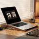 Wooden Laptop Stand – Foldable Ergonomic Riser 12° Angle Desk Organizer Home Office Workspace