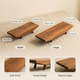 Wood Display Riser Tray – Raised Footed Stand for Tea Table, Desk, Entryway Decor