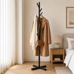 Tree Branch Coat Rack – Freestanding Floor Stand for Bedroom Entryway, 8 Hooks