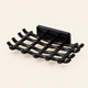 Wall Mounted Soap Dish – Drill-Free Grid Drainage Rack for Bathroom, Black or White