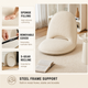 Floor Lounger Chair with Backrest – Foldable Cushion Seat for Reading and Relaxing