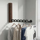 Wall Mounted Clothes Drying Rack – Collapsible Wood Hanger Organizer for Laundry Room Bedroom