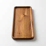Wooden Serving Tray – Minimal Wood Display Tray for Dining & Coffee Tables