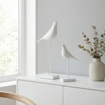 Minimalist Resin Bird Figurine – Freestanding Shelf Accent for Living Room, Bedroom & Office Desk Decor